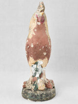 1950s sculpture of a rooster w/ polychrome patina 19¾"