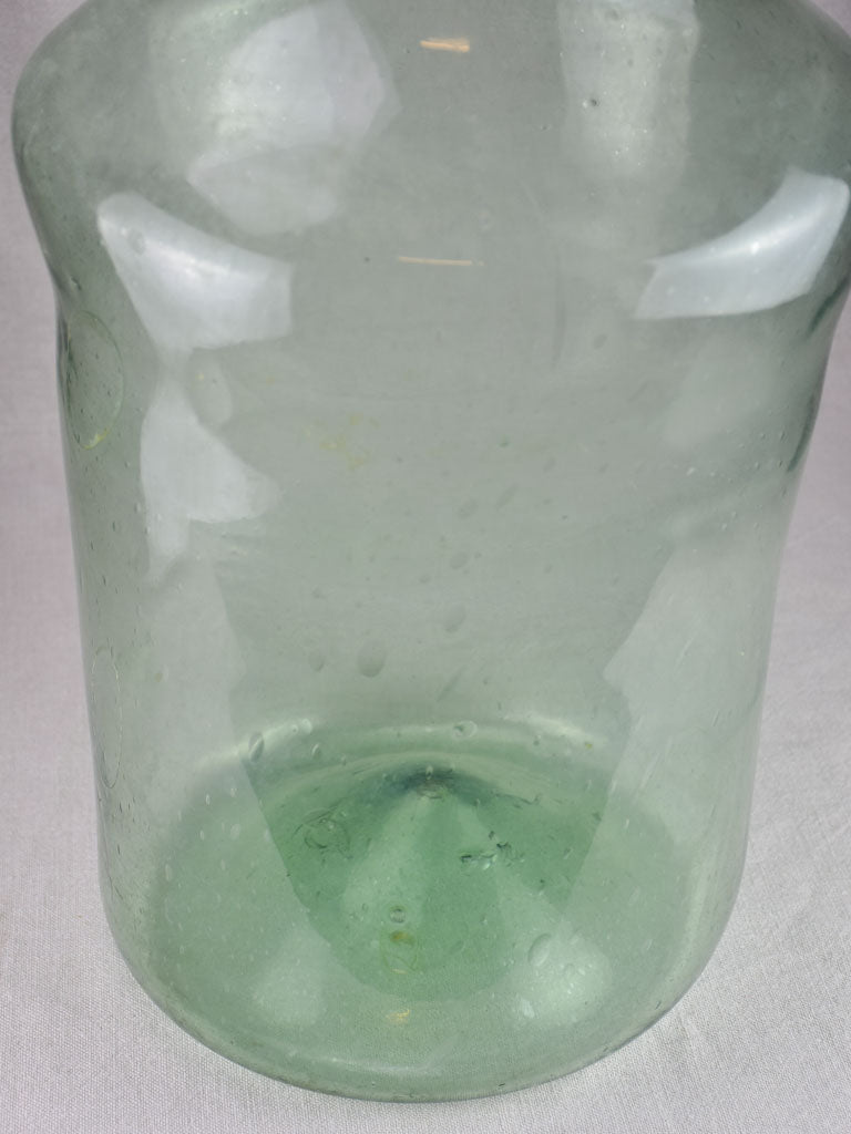 Very large blown glass preserving jar 19"