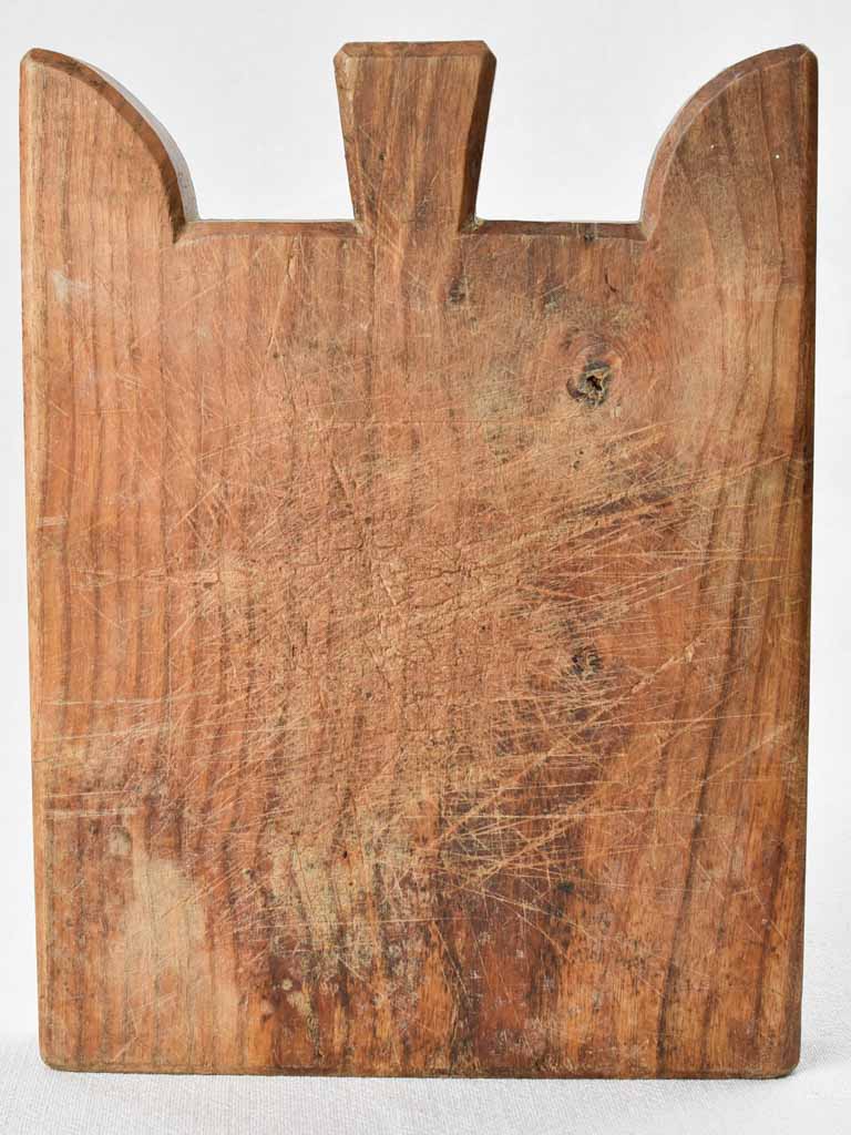 RESERVED JM Chunky antique French cutting board with W profile 11½"