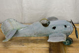 19th Century French zinc toy aeroplane