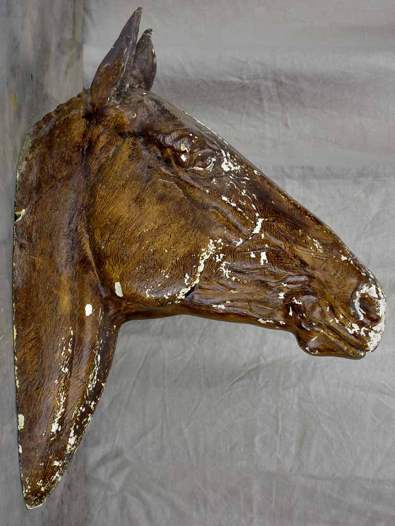 Large wall mounted French horse head