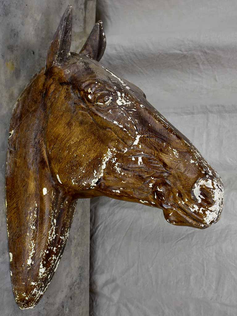 Large wall mounted French horse head