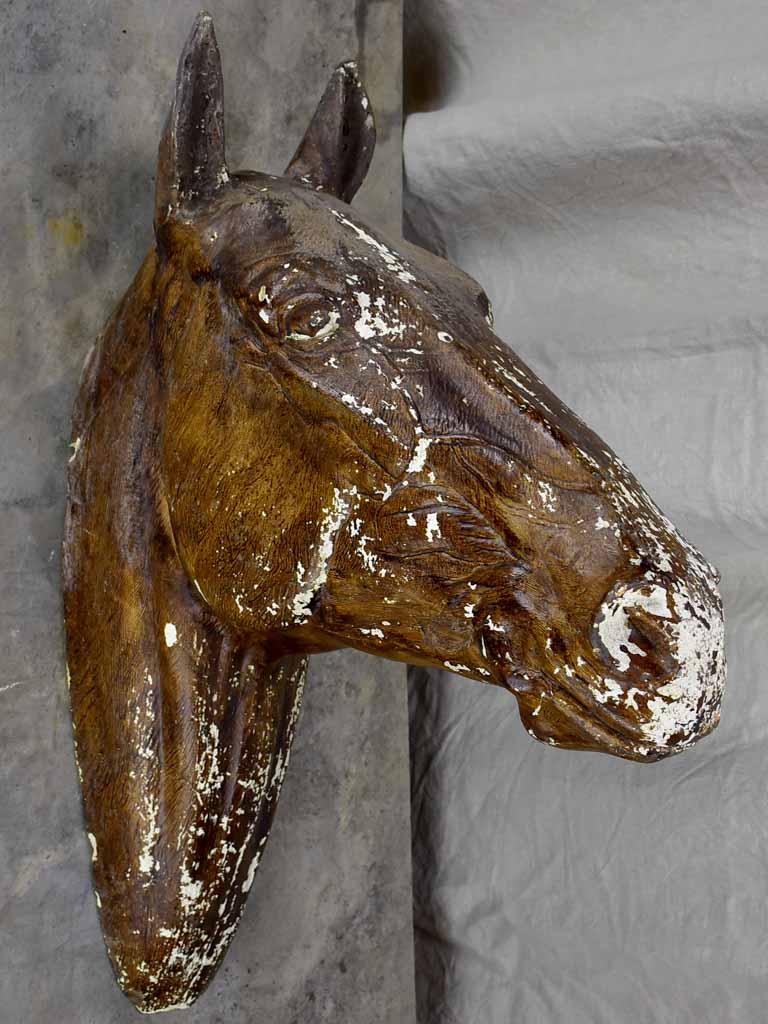 Large wall mounted French horse head