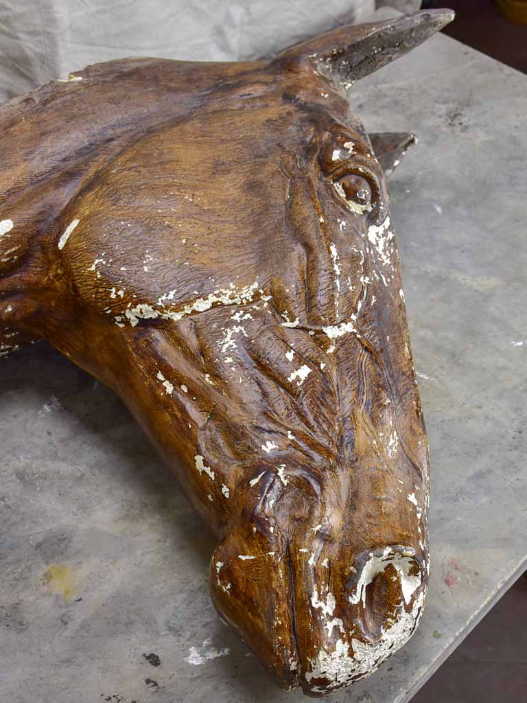 Large wall mounted French horse head