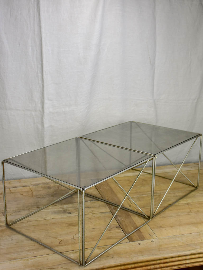 Pair of 1970's coffee tables - Max Sauze