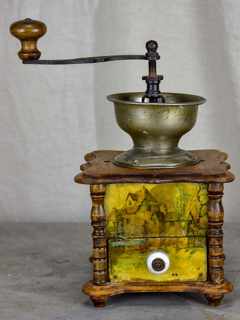 Antique French coffee grinder from Normandy