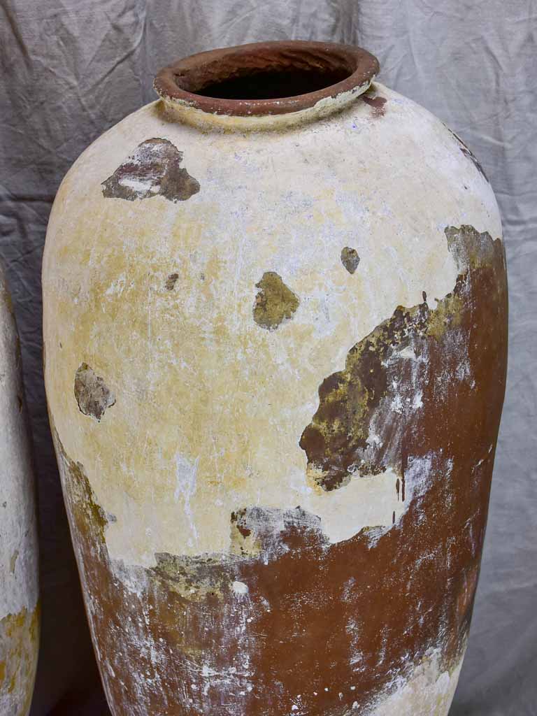 Pair of very tall antique Greek water pots 49"