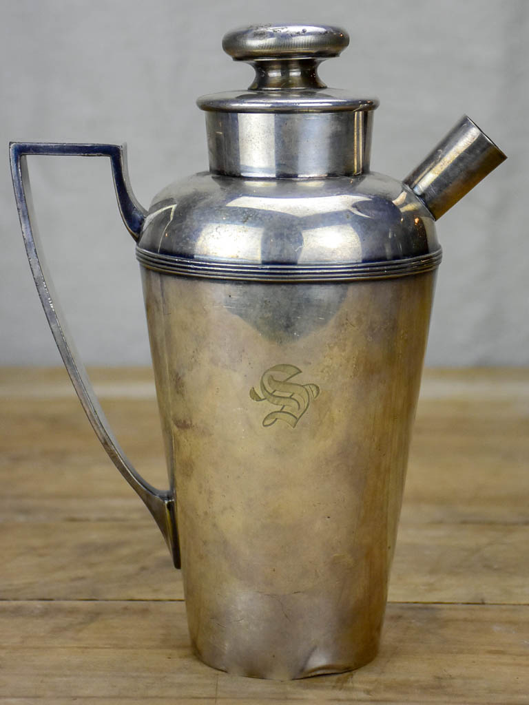 Early 20th Century silver plate English cocktail shaker