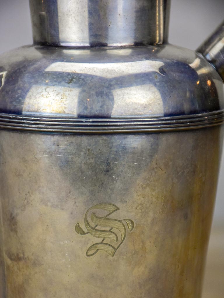 Early 20th Century silver plate English cocktail shaker