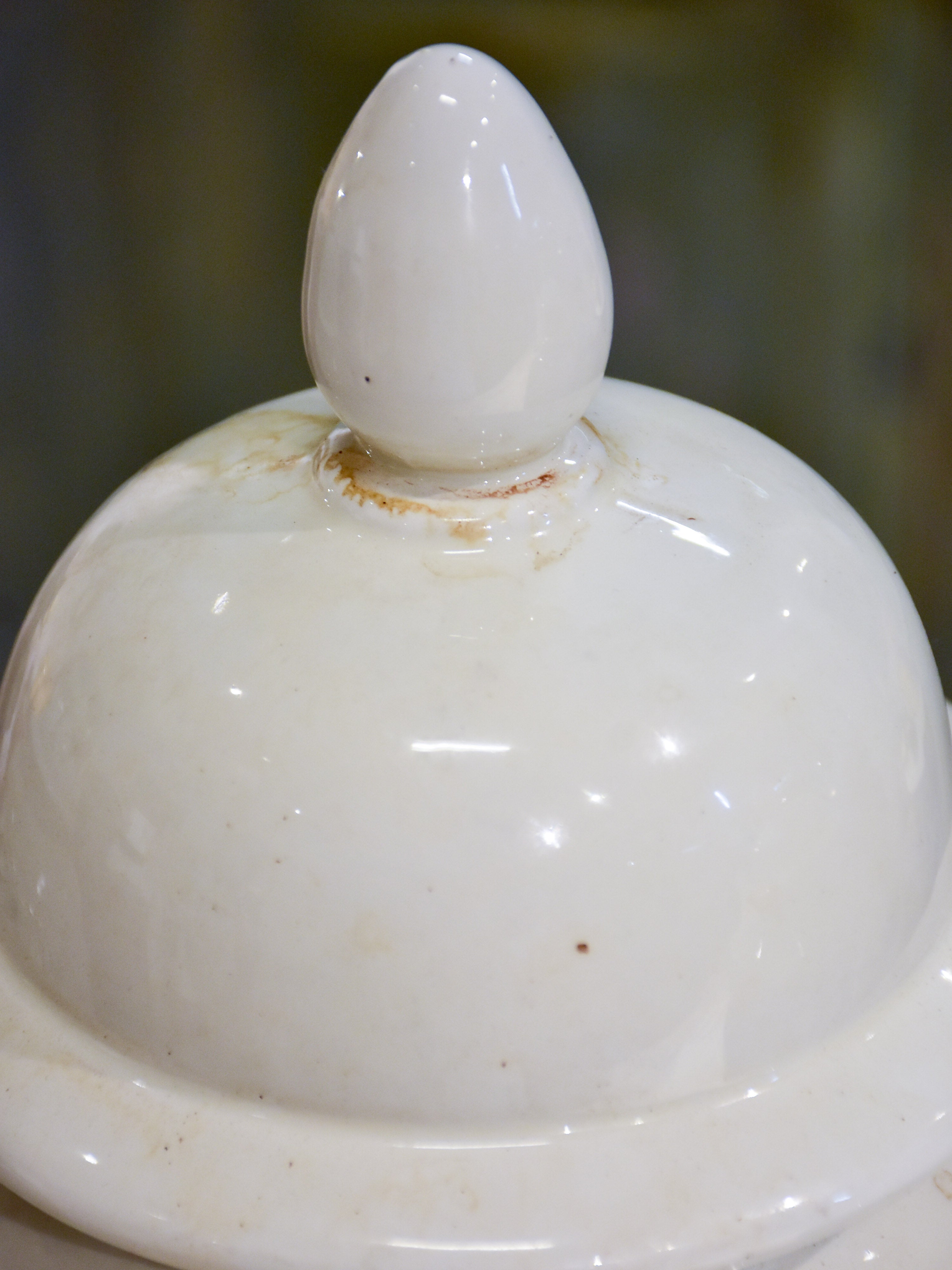 Collection of three antique ironstone pharmacy jars