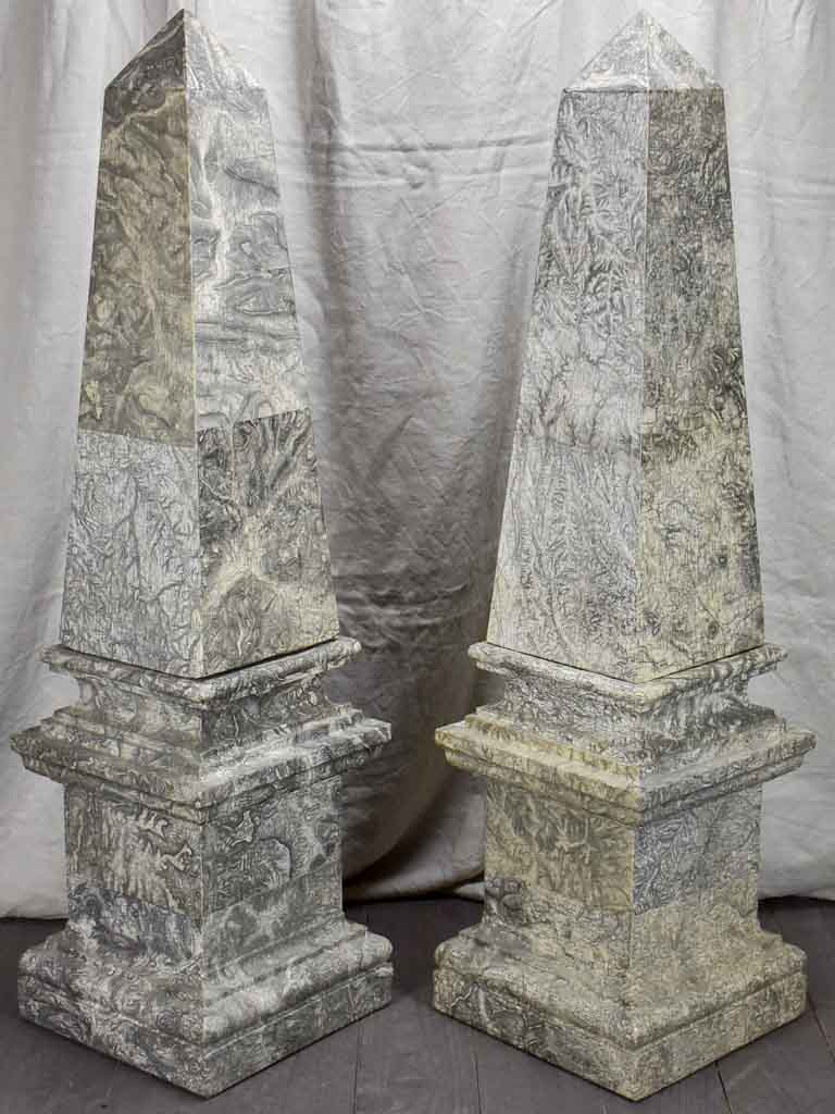 Vintage pair of French obelisks