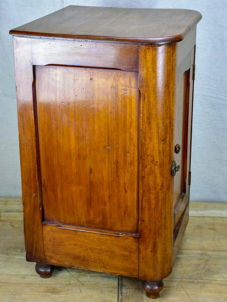 19th Century Eastern European night stand in walnut