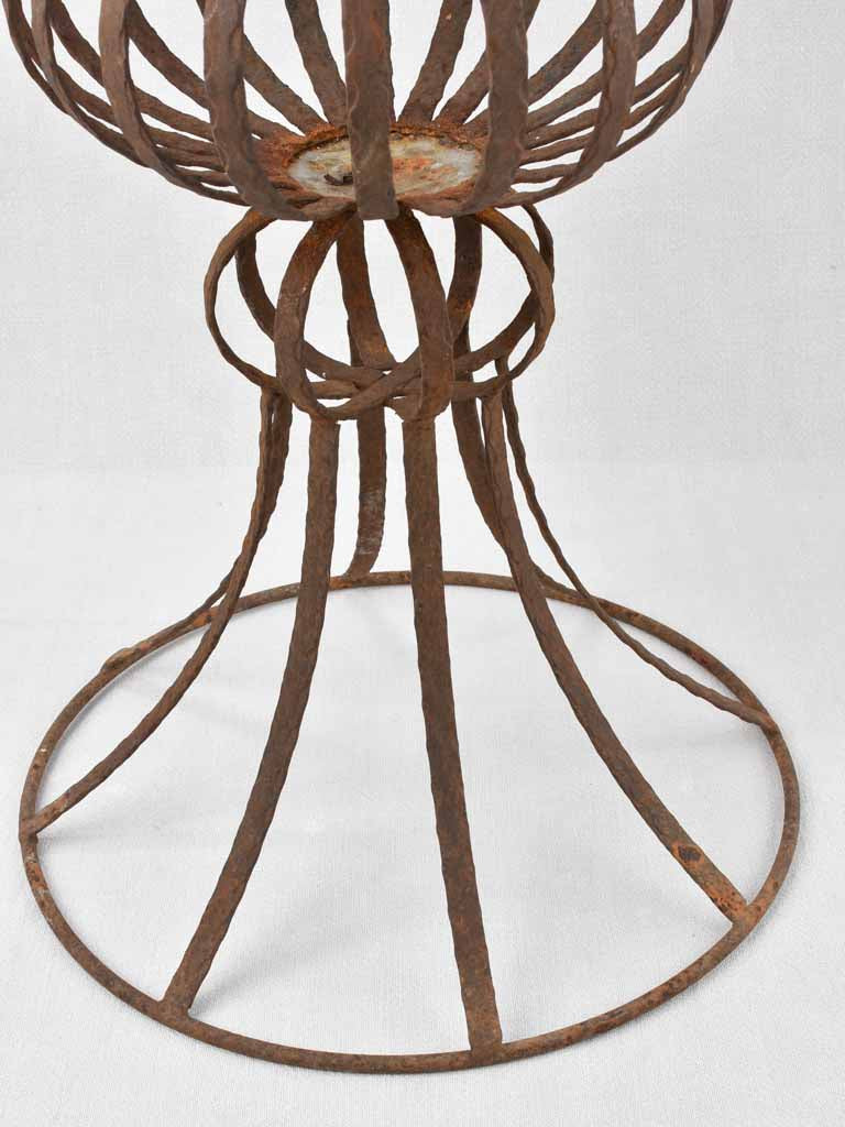 Vintage wrought iron jardninere - Medici shape 33½"