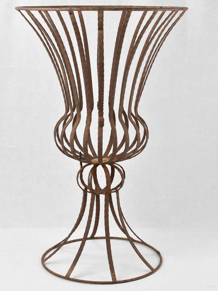 Vintage wrought iron jardninere - Medici shape 33½"