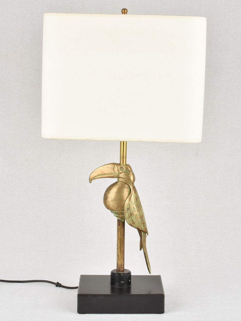 Table lamp, bronze, toucan 26¾"