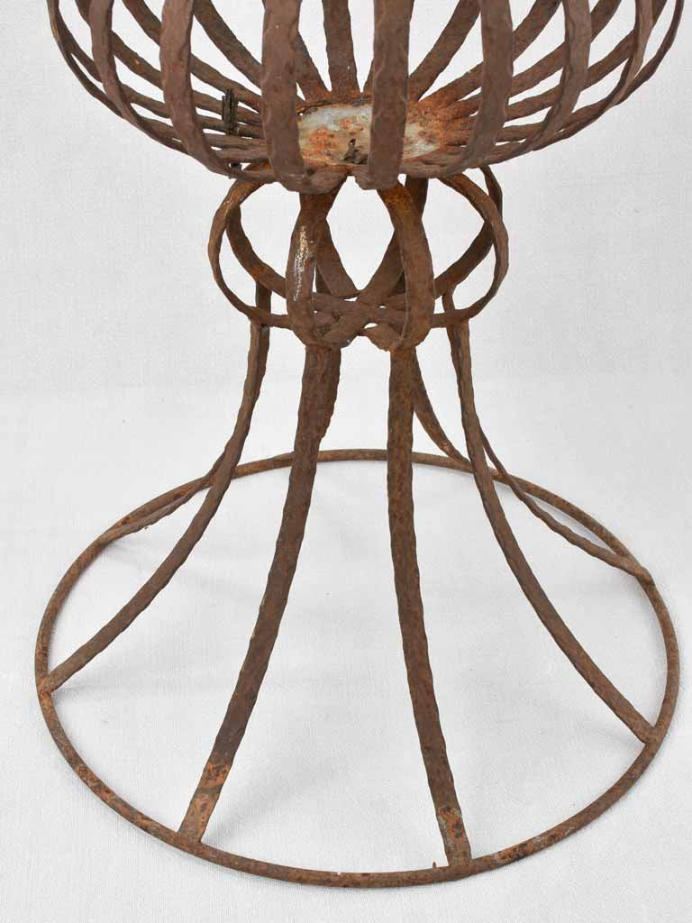 Vintage wrought iron jardninere - Medici shape 33½"