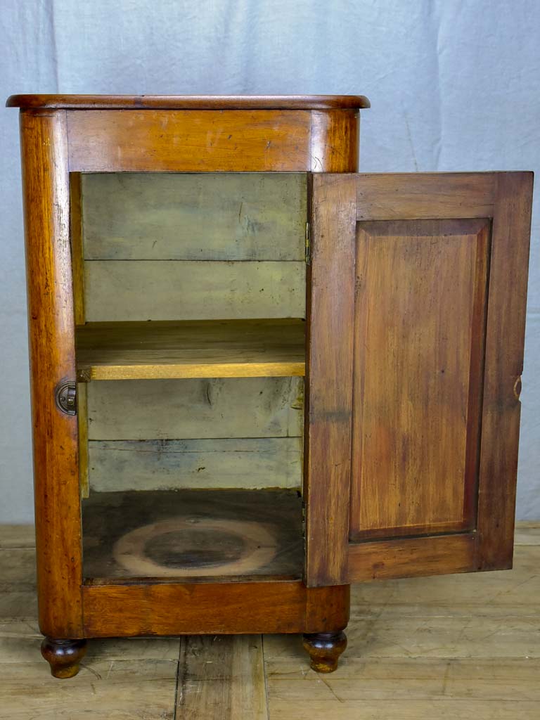 19th Century Eastern European night stand in walnut