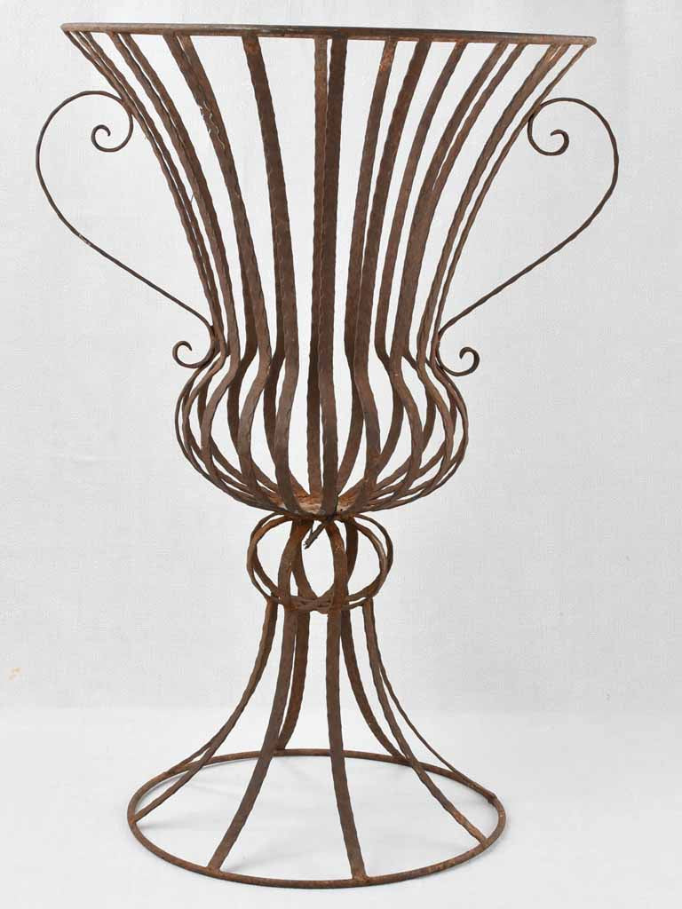 Vintage wrought iron jardninere - Medici shape 33½"