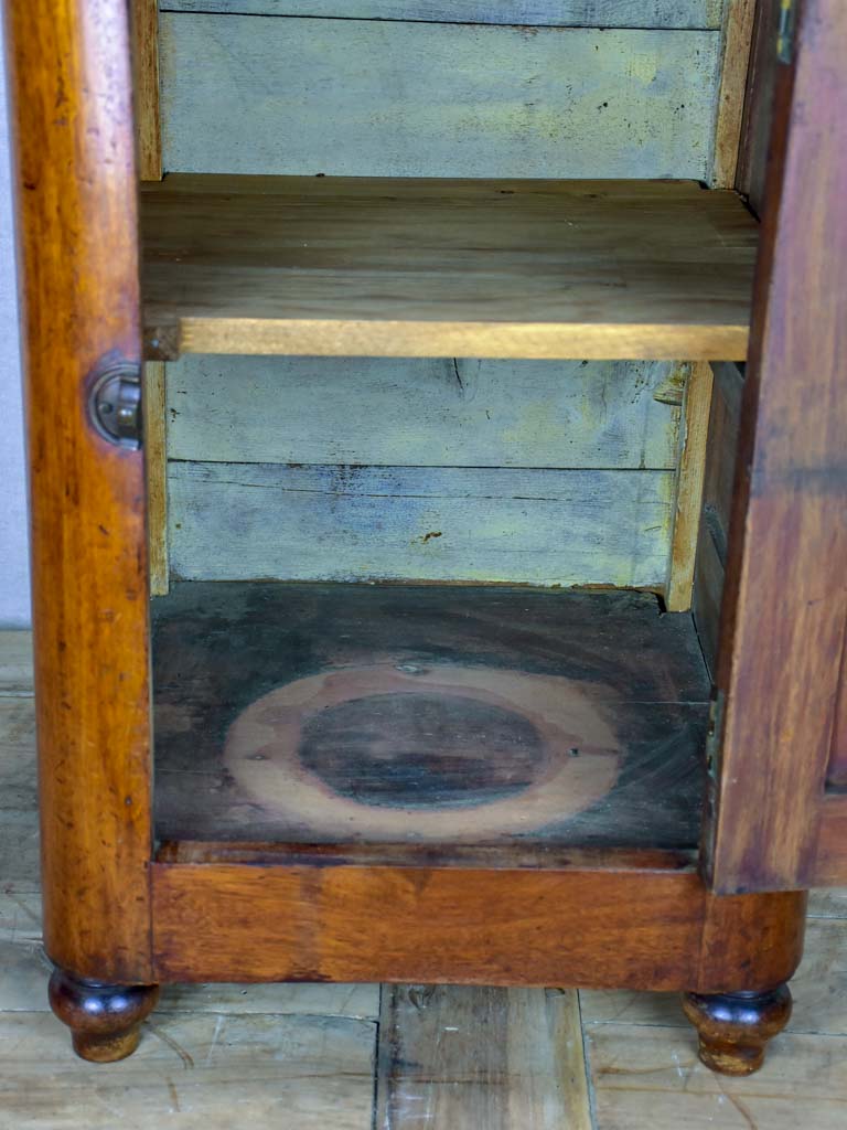 19th Century Eastern European night stand in walnut