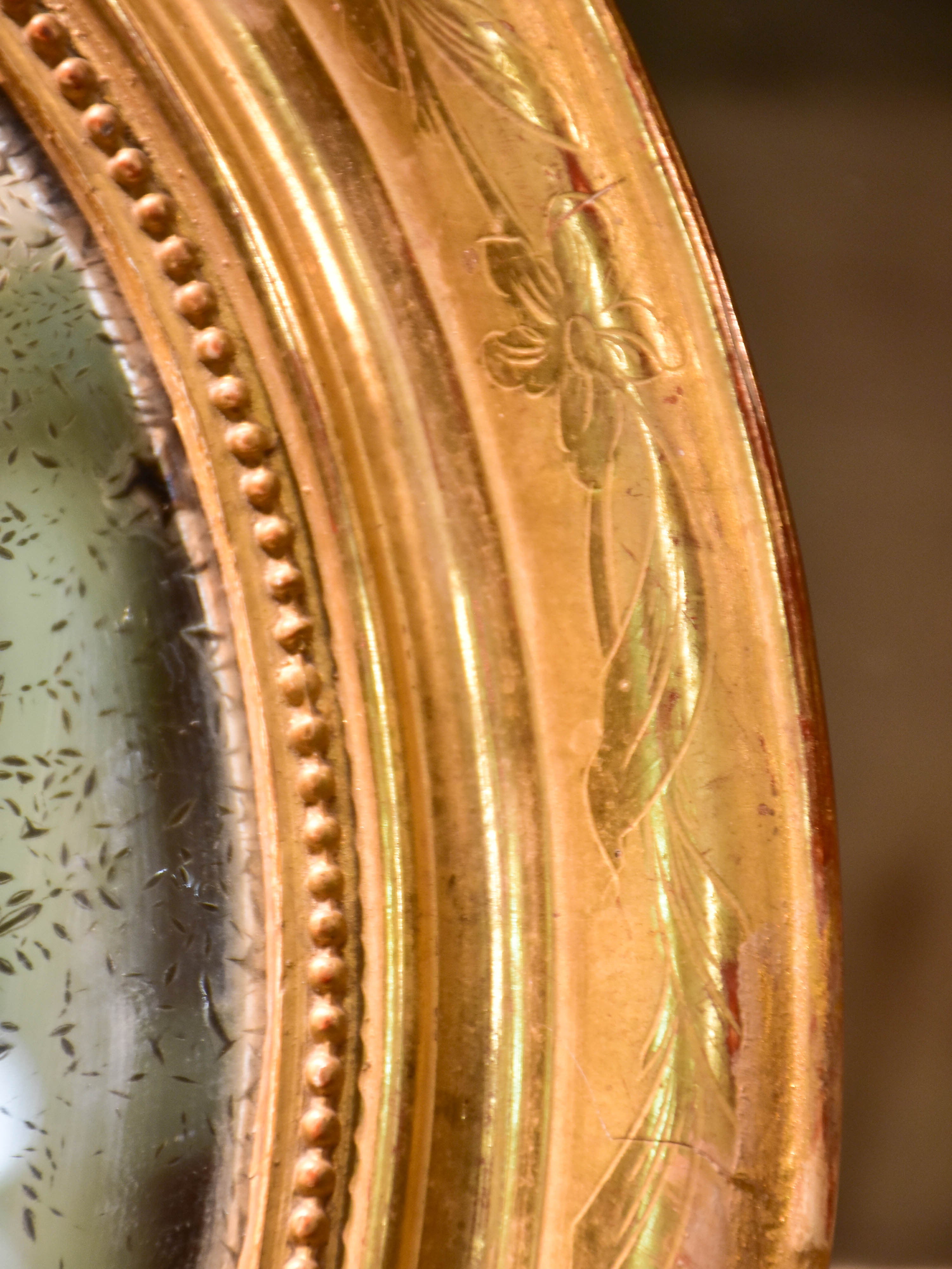 Mid-19th century oval Louis Philippe mirror