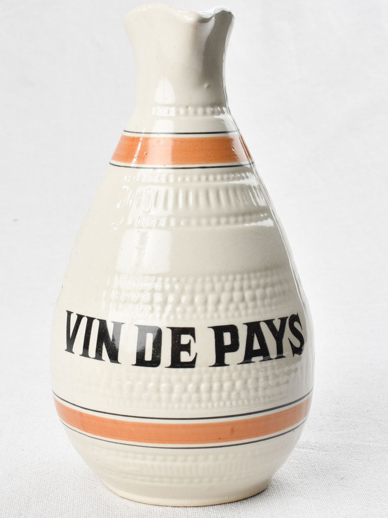 Vintage 'vin de pays' wine pitcher