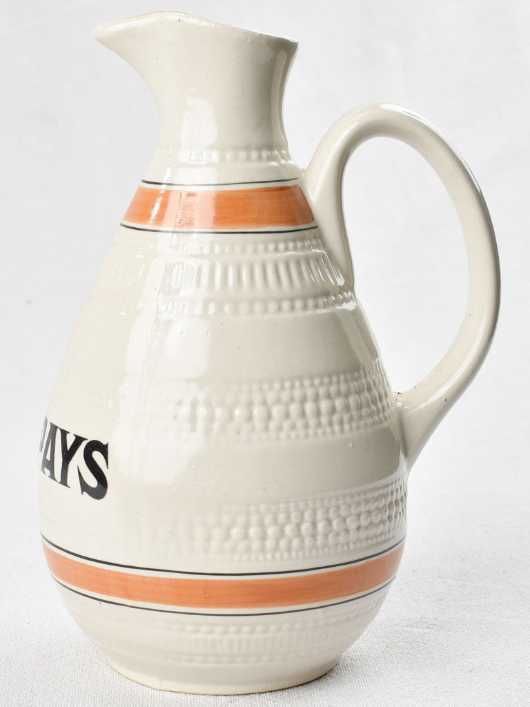 Vintage 'vin de pays' wine pitcher