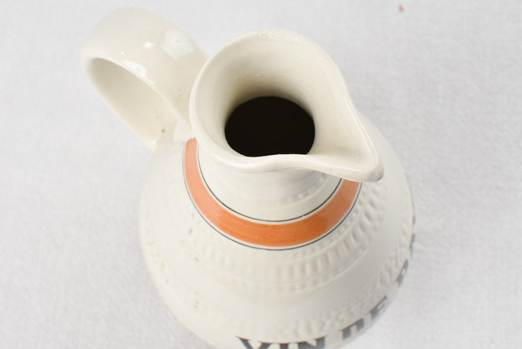 Vintage 'vin de pays' wine pitcher