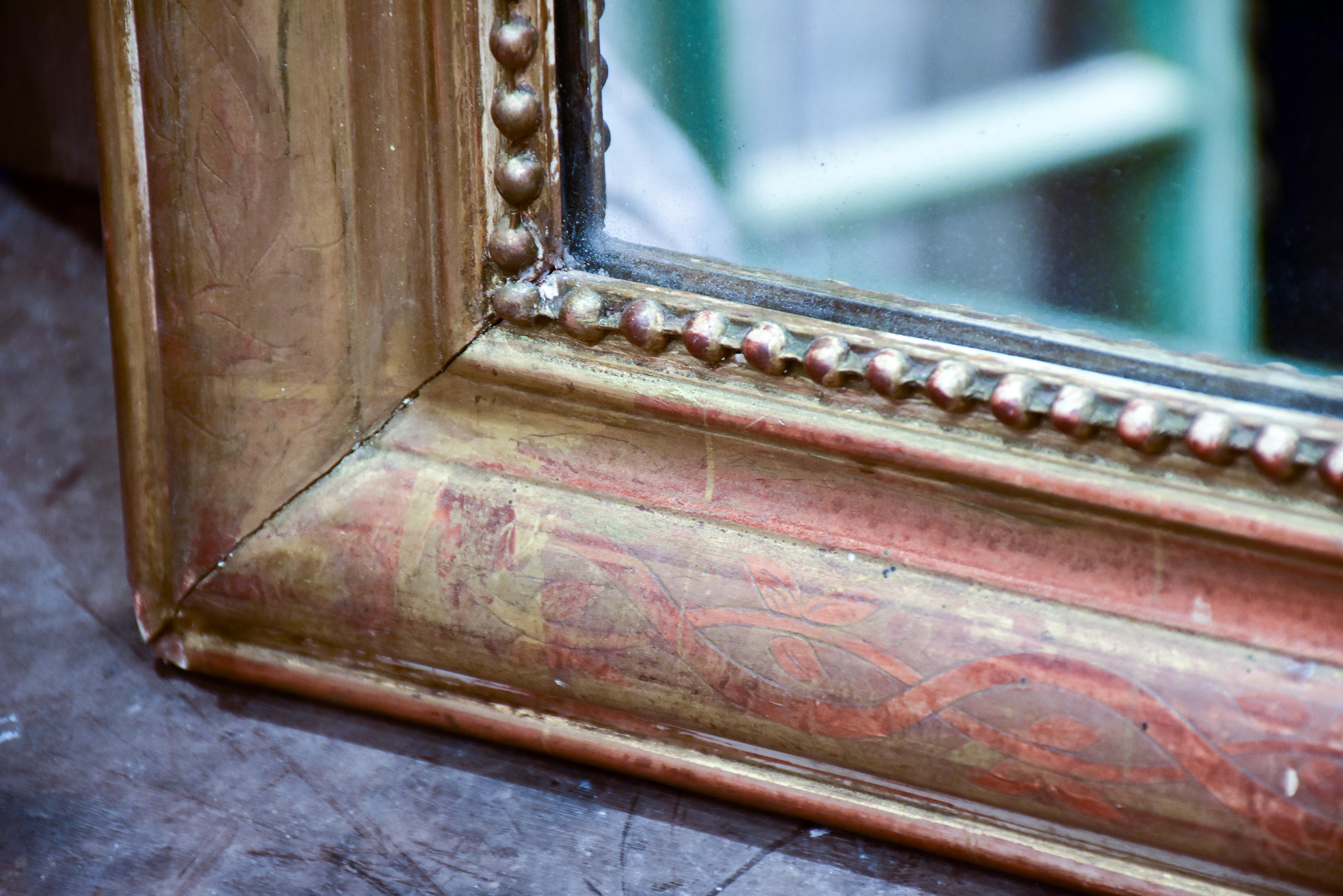 19th century Louis Philippe mirror with gilded frame