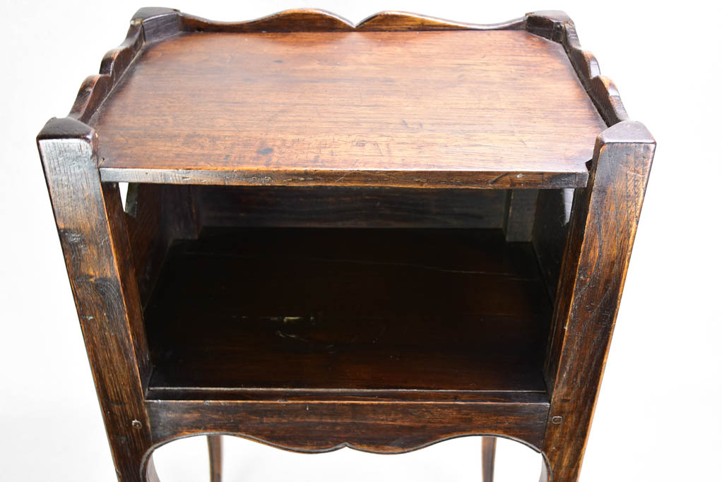 Louis XV nightstand with heart-shaped cut outs