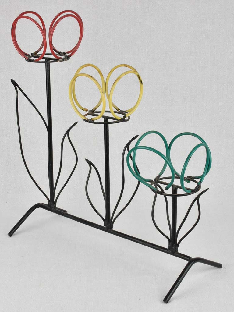 Mid-century pot plant stand - three holders