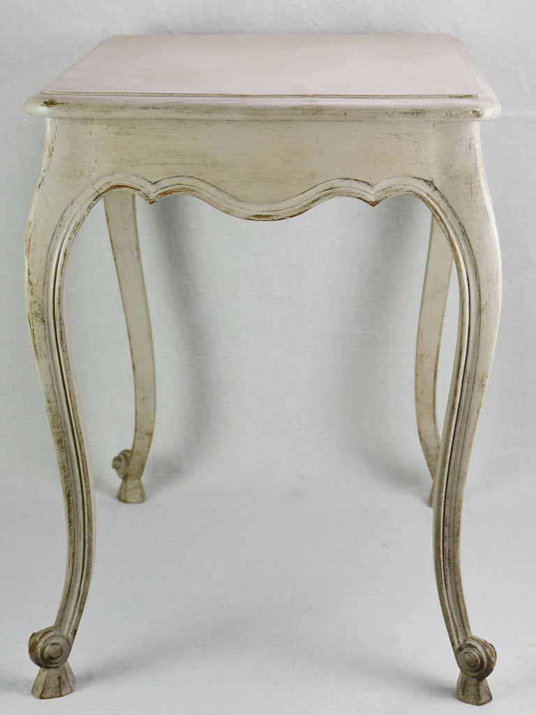 Louis XV style side table with beige patina 1960's 17¼" x 23¾"