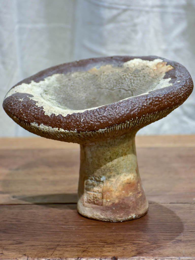 Mid Century French garden sculpture - mushroom