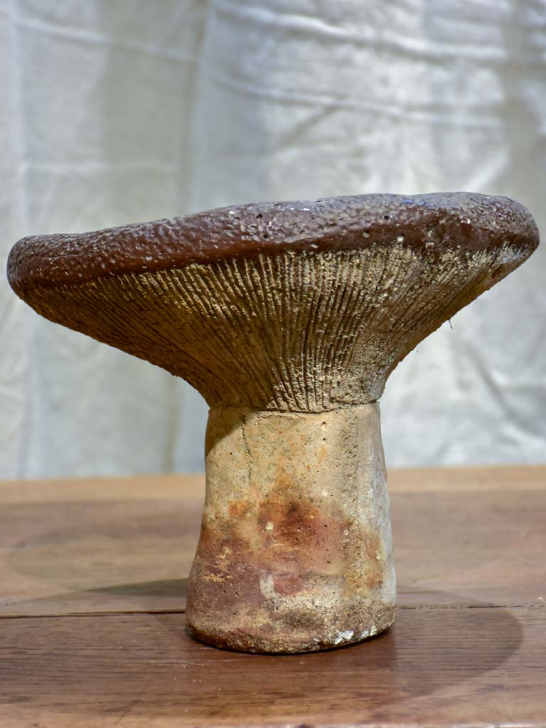 Mid Century French garden sculpture - mushroom