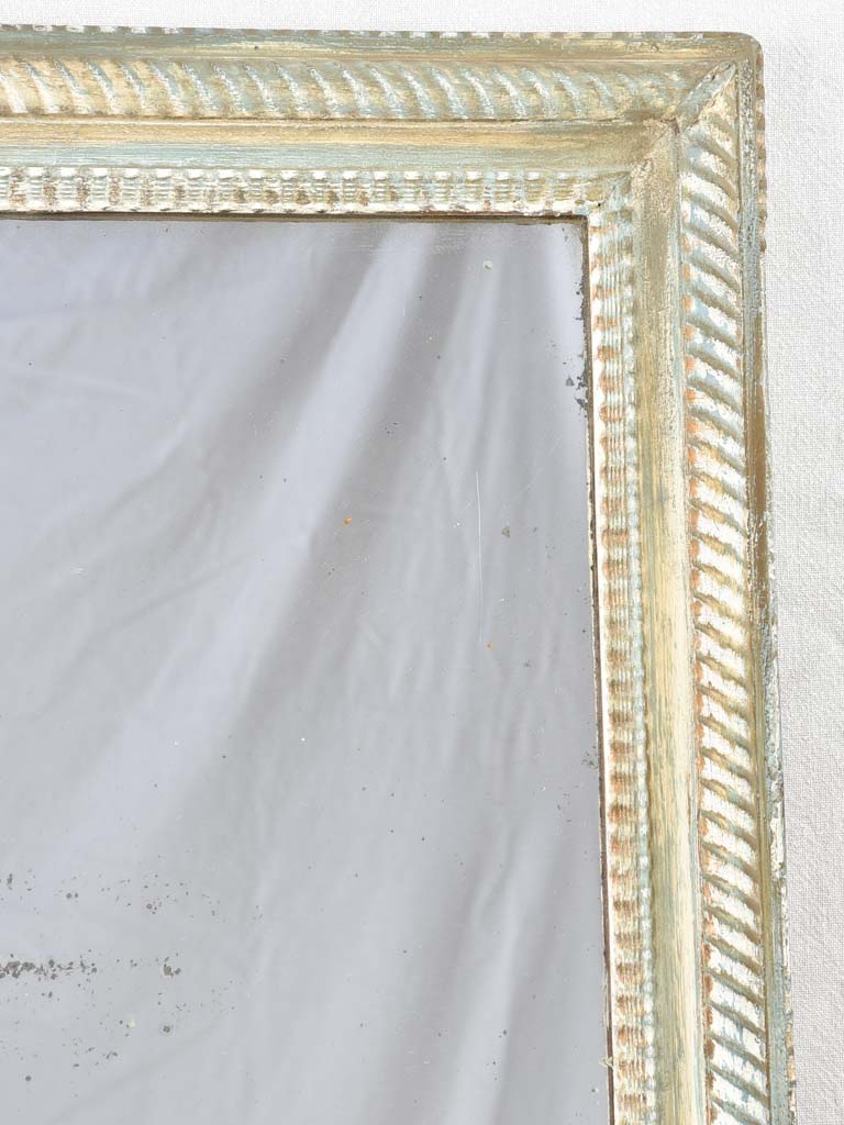 19th century mirror with green / blue patina 41" x 29¼"