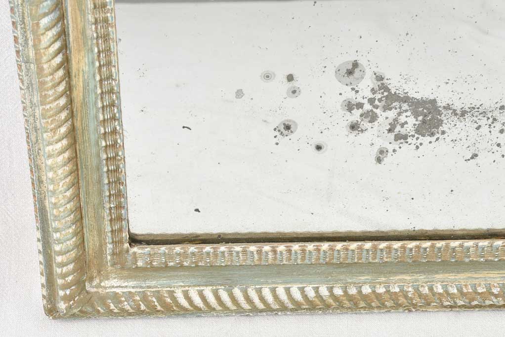 19th century mirror with green / blue patina 41" x 29¼"