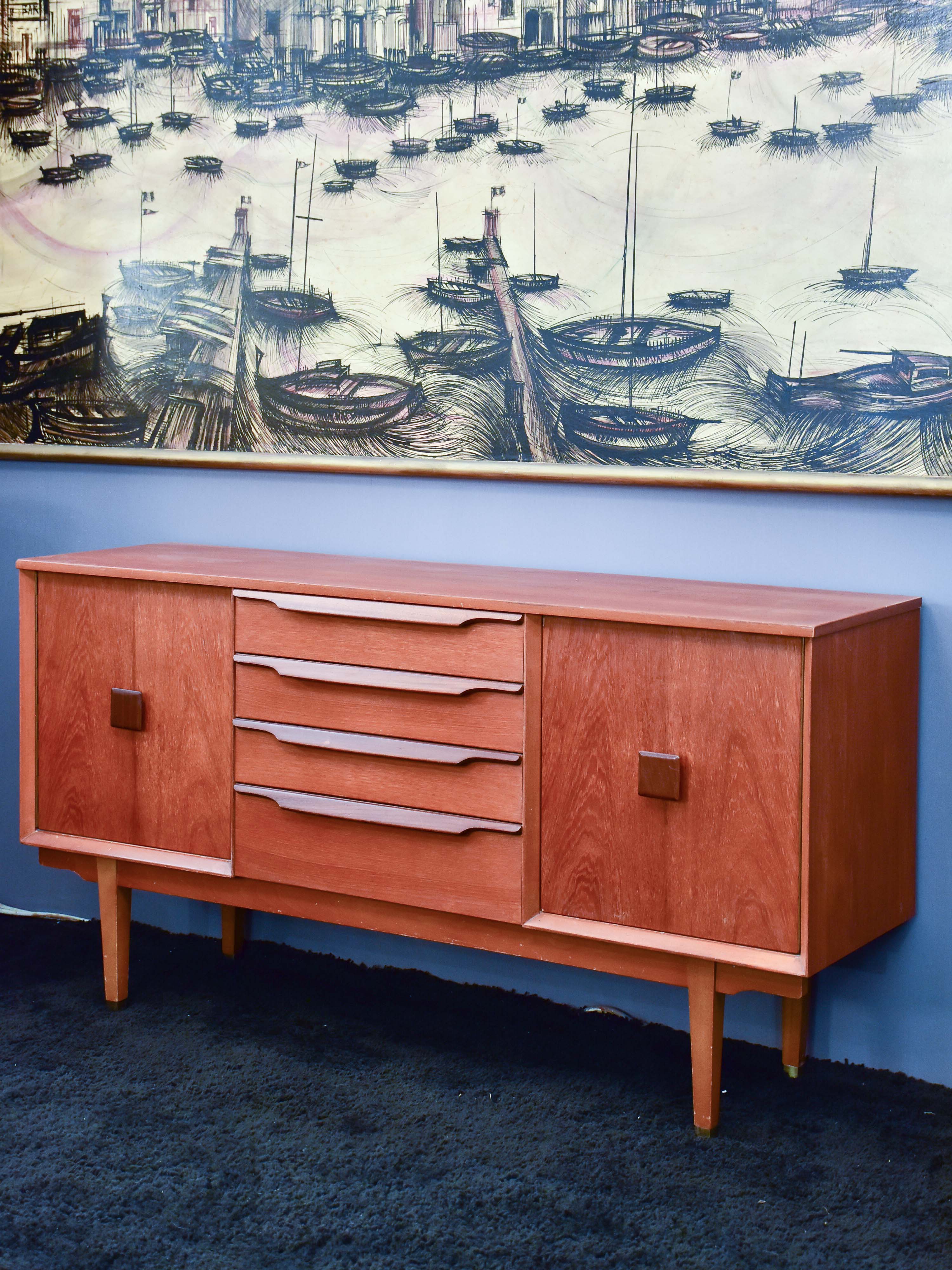 Vintage Scandinavian teak buffet