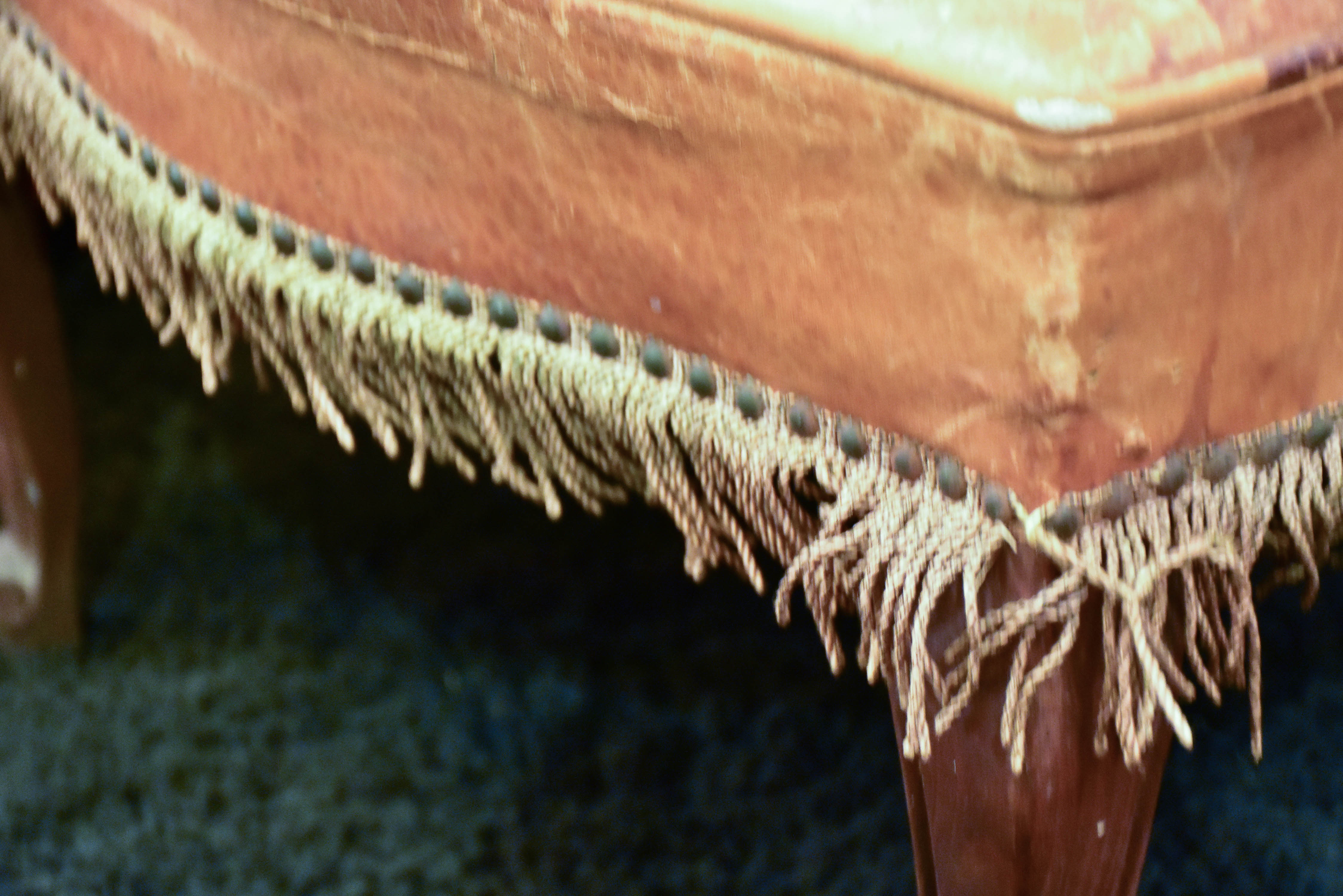 Two vintage slipper chairs - his and hers