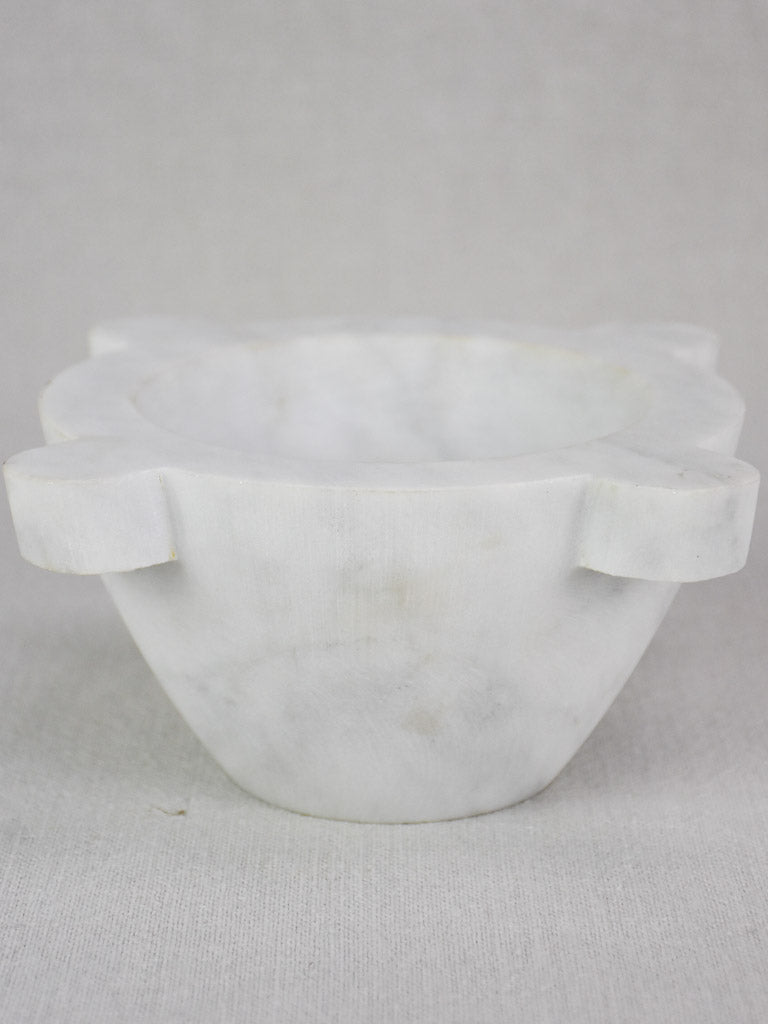 White marble kitchen mortar 8¼"