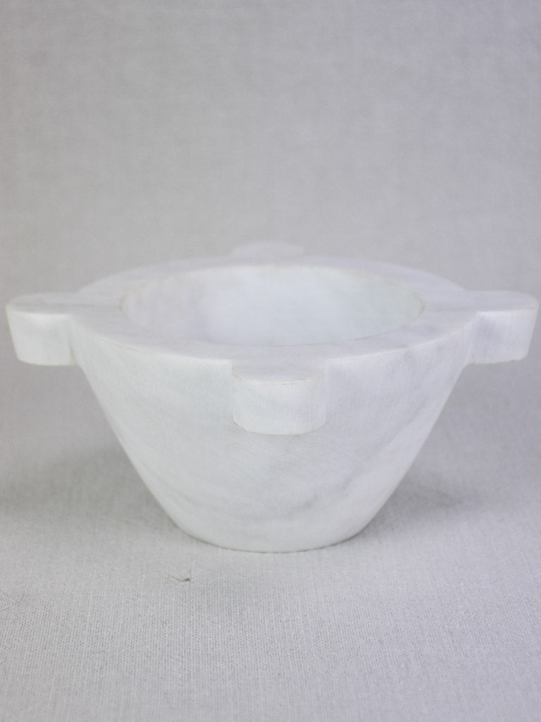 White marble kitchen mortar 8¼"