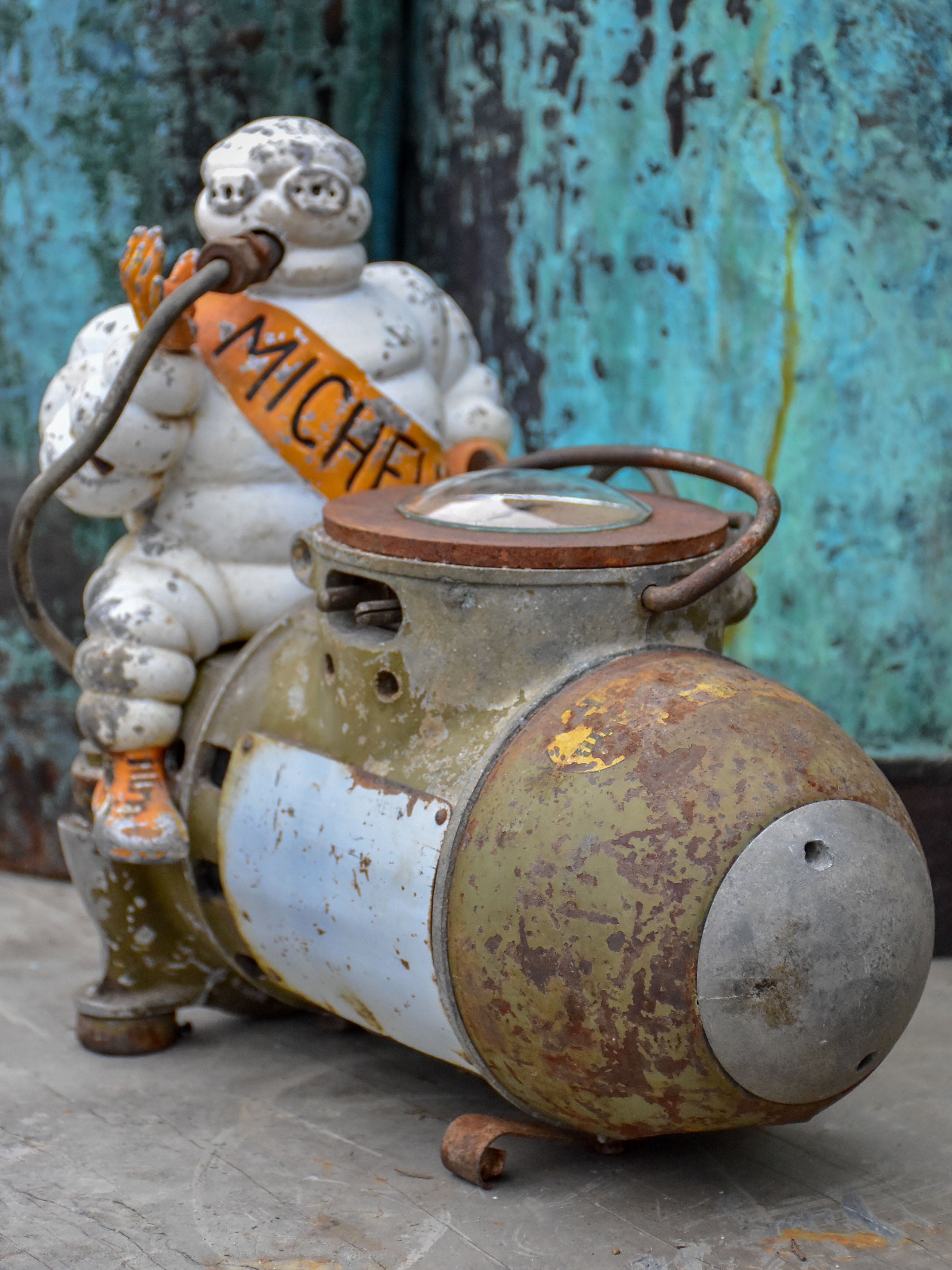 Michelin man air compressor - 1930's