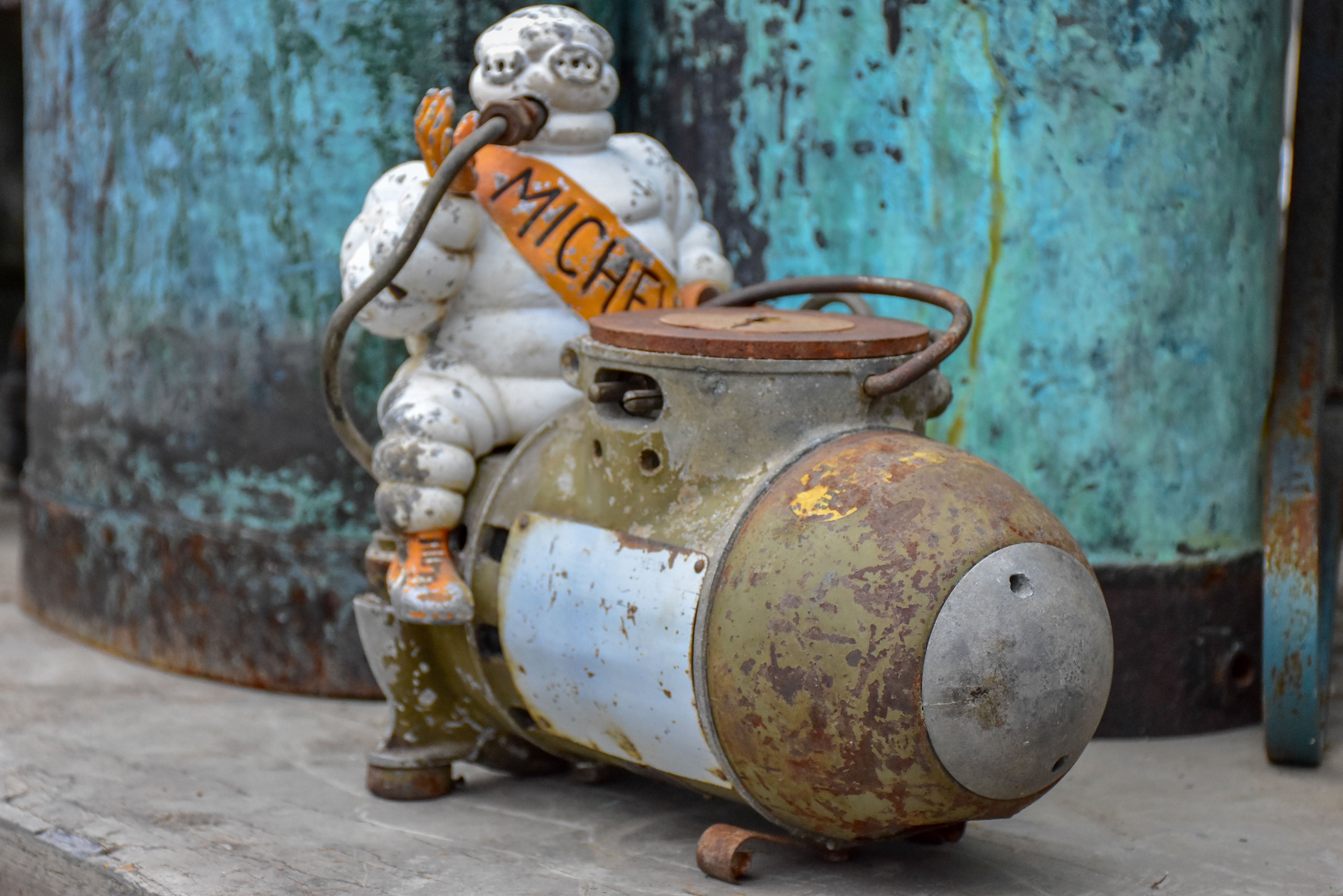 Michelin man air compressor - 1930's