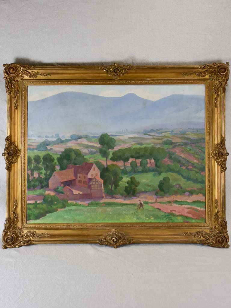 Vintage Paul Ledoux oil landscape painting