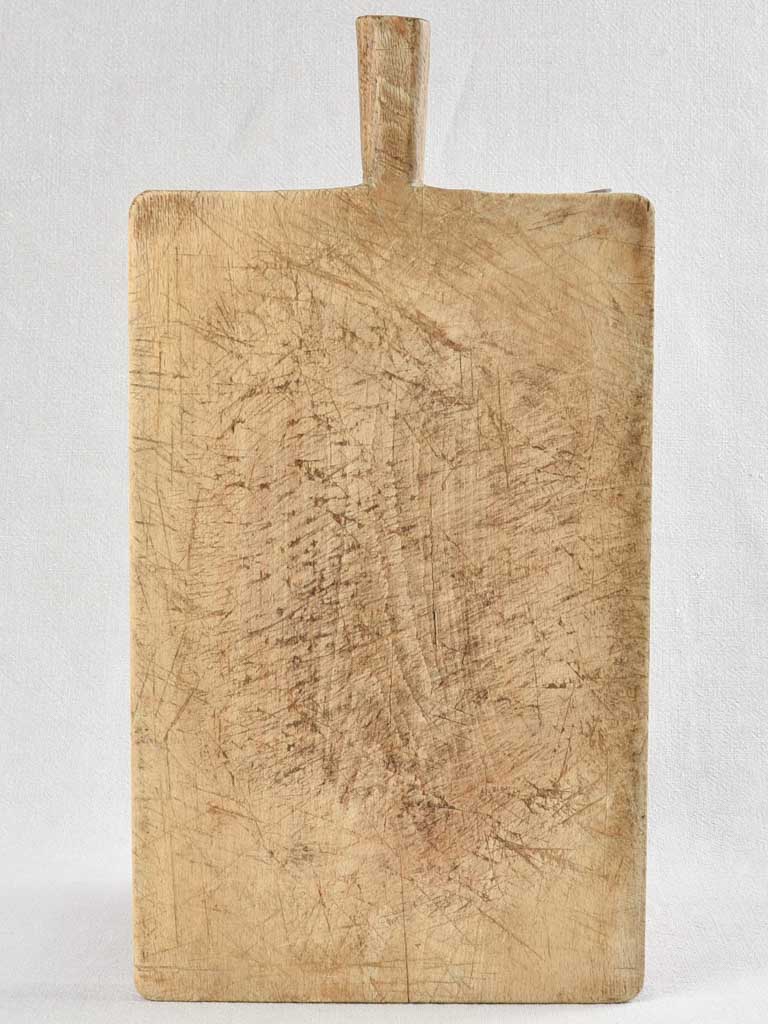 Antique rectangular French cutting board - blond wood 19" x 9¾"