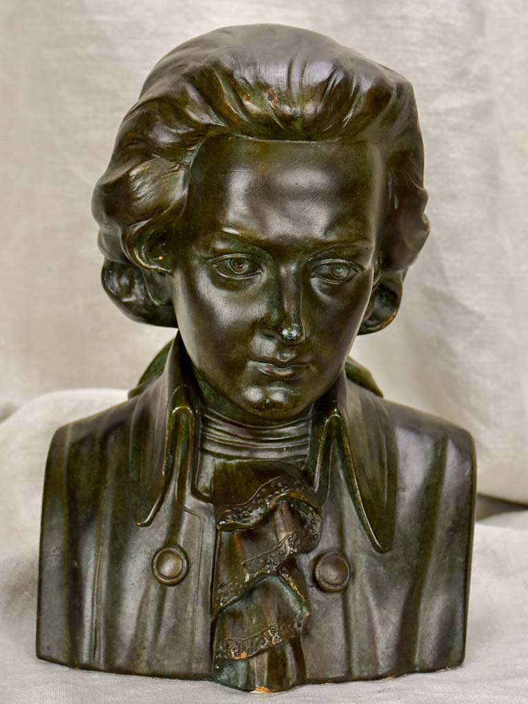 Vintage French bust of Mozart