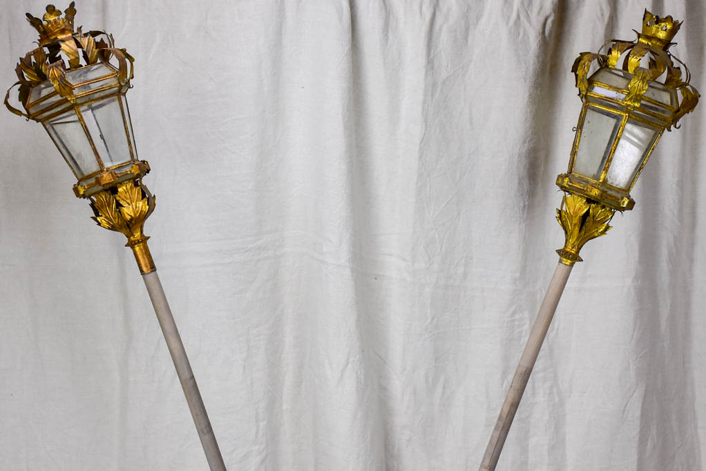 Pair of antique Processional lanterns