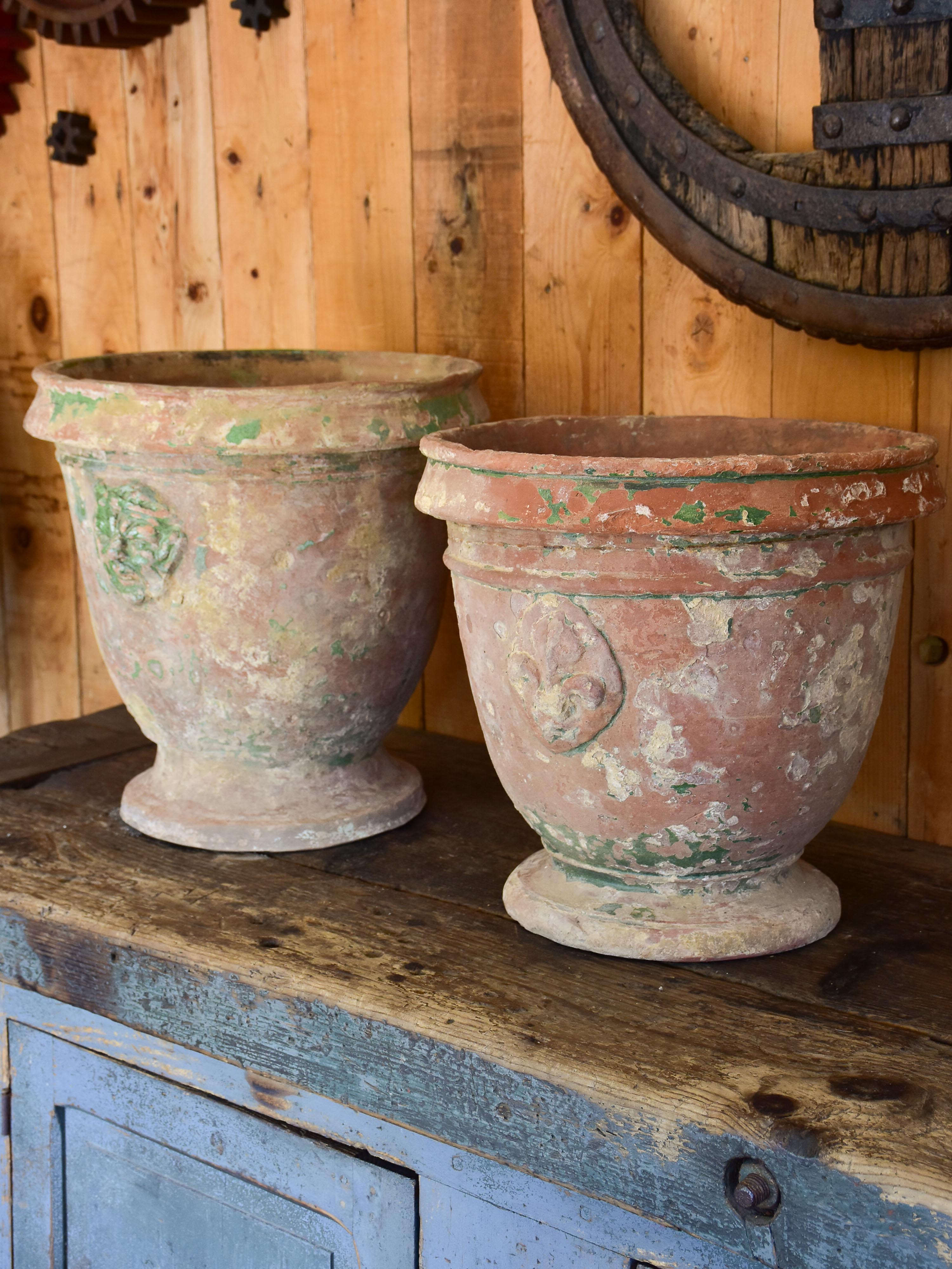 Two 18th century garden urns from St Jean de Fos