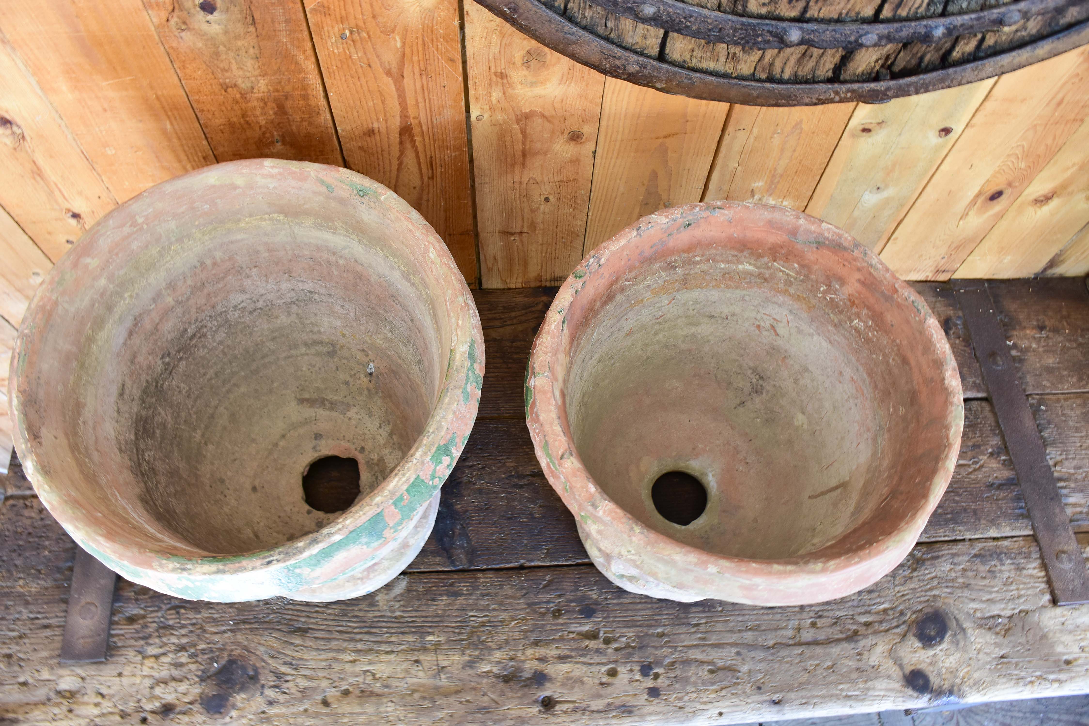 Two 18th century garden urns from St Jean de Fos