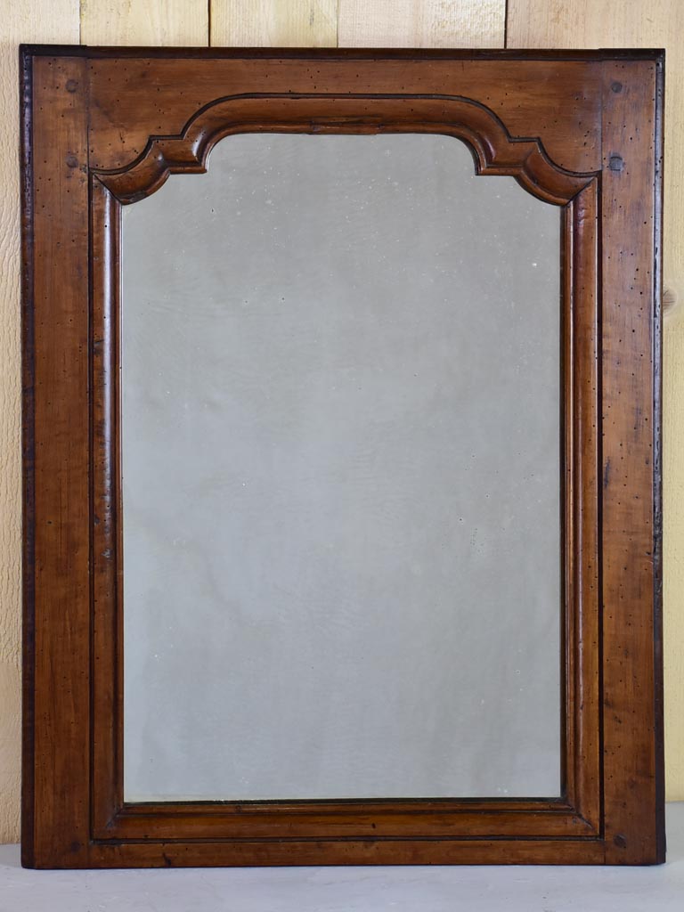 Small Louis XV style walnut mirror from the 19th century 20¾" x 26"