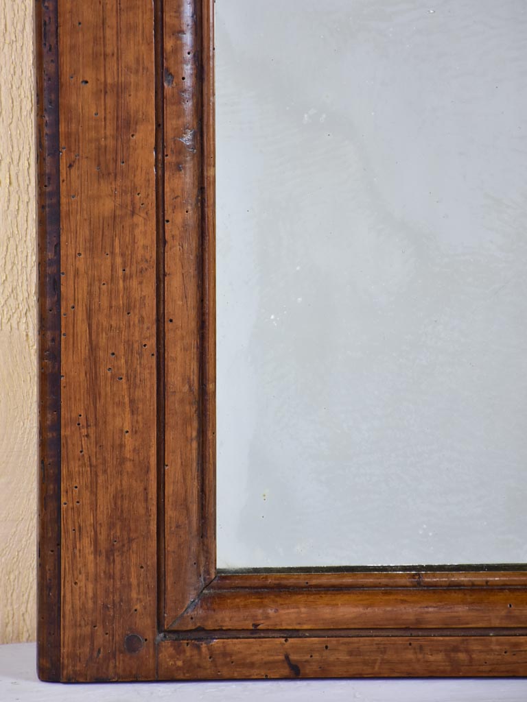 Small Louis XV style walnut mirror from the 19th century 20¾" x 26"