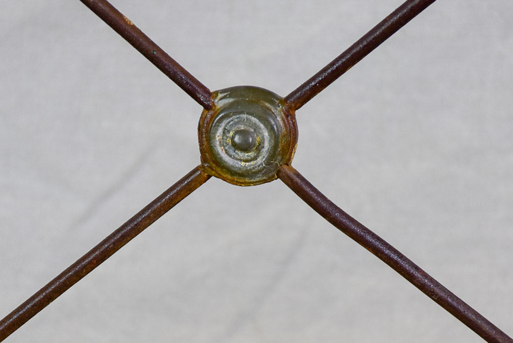 Antique French garden table with marble top - rectangular 40½" x 24½"